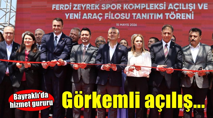 Ferdi Zeyrek Spor Kompleksi’ne görkemli açılış…  Tugay: 'Bayraklı hakkını alacak'
