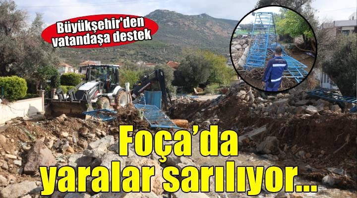 Foça’da yaralar sarılıyor