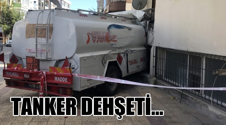 Freni boşalan tanker dehşeti!