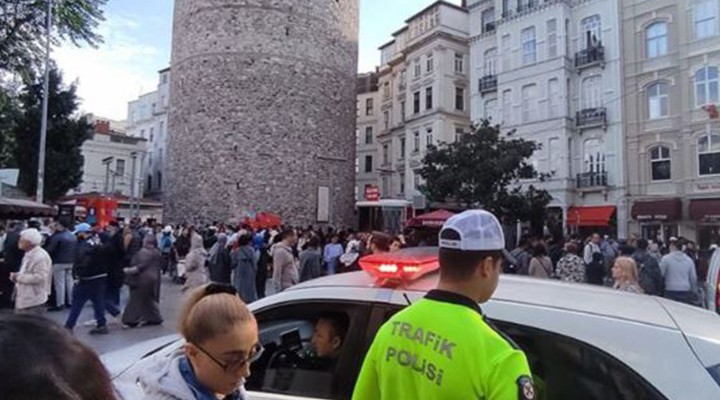 Galata Kulesi nde korkunç olay!