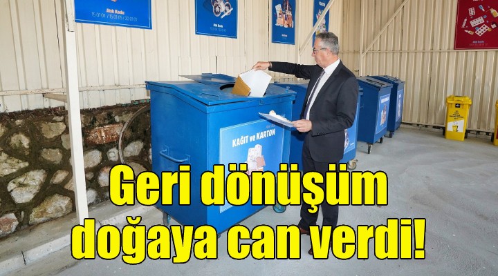 Gaziemir Belediyesi geri dönüşümle doğaya can verdi!