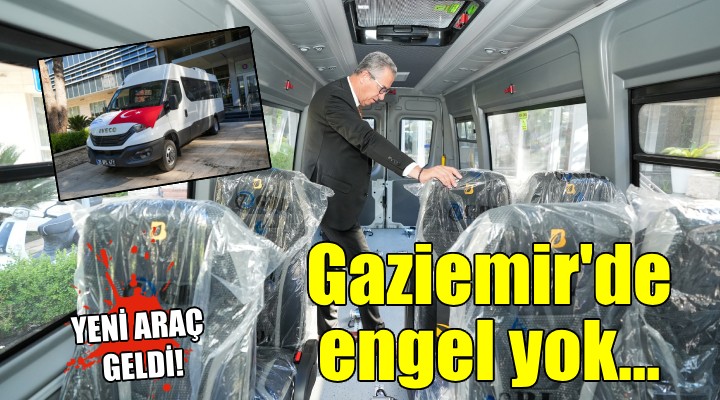 Gaziemir Belediyesi’ne yeni engelli aracı..