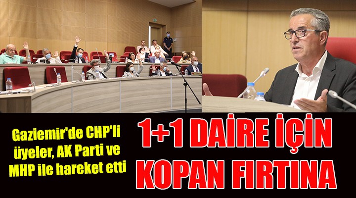 Gaziemir de CHP li üyeler, AK Parti ve MHP ile hareket etti... 108 METREKARELİK TAŞINMAZ İÇİN KOPAN FIRTINA