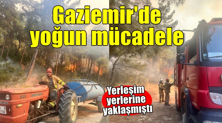 Gaziemir de alevler kontrol altına alındı