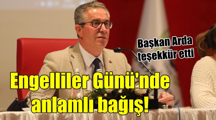 Gaziemir de anlamlı bağış!