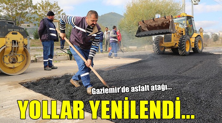 Gaziemir de asfalt atağı.... 2021 de tüm yollar yenilendi