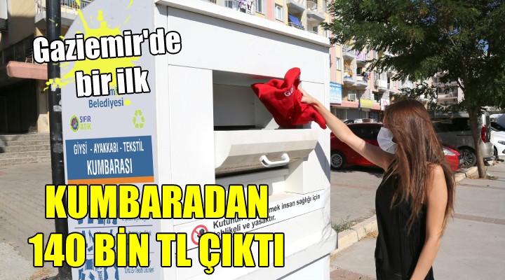 Gaziemir de bir ilk... KUMBARADAN 140 BİN TL ÇIKTI