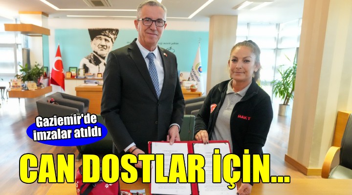 Gaziemir de can dostlar için imzalar atıldı...