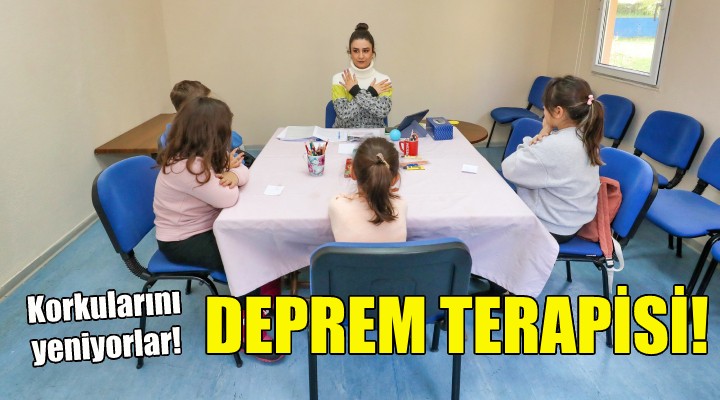 Gaziemir de çocuklara deprem terapisi!