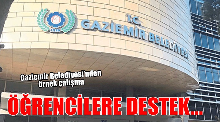 Gaziemir de öğrencilere ekonomik destek