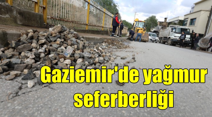 Gaziemir’de yağmur seferberliği