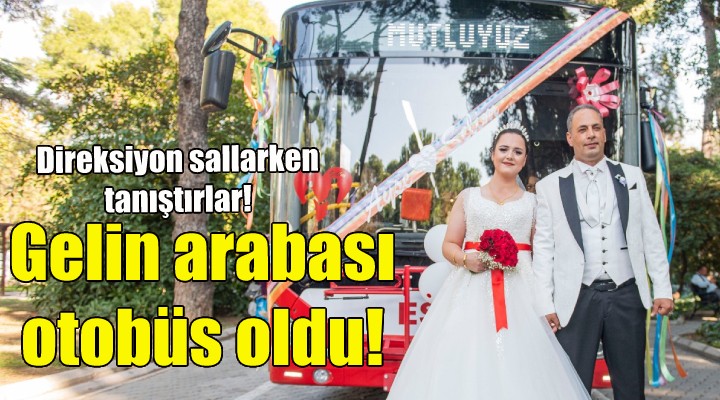 Gelin arabası otobüs oldu!