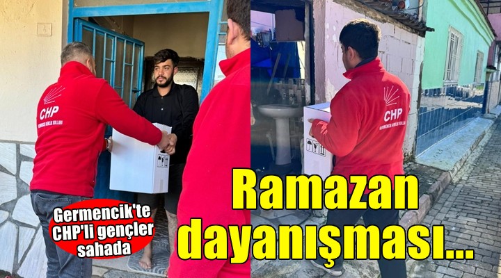 Germencik te CHP li gençlerden Ramazan dayanışması...