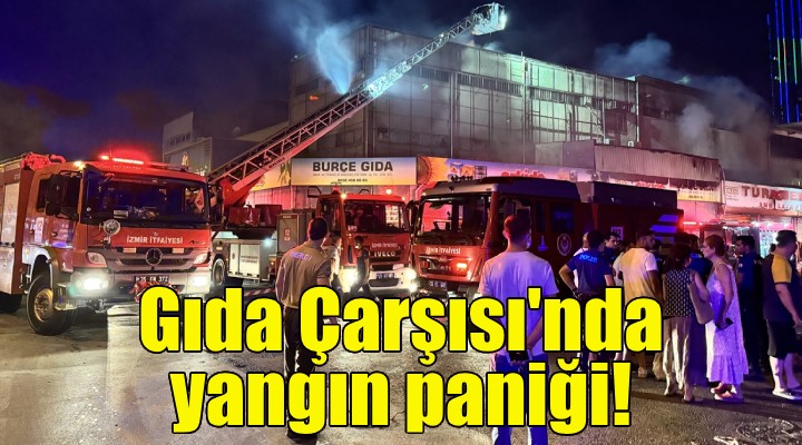 Gıda Çarşısı nda yangın paniği!