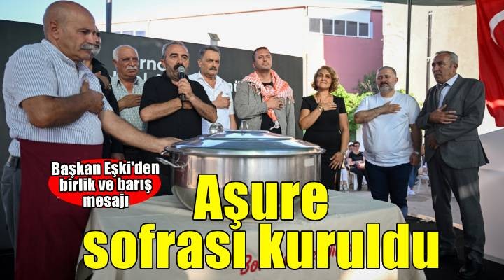 Gökdere’de aşure sofrası birlik ve aşk ile kuruldu