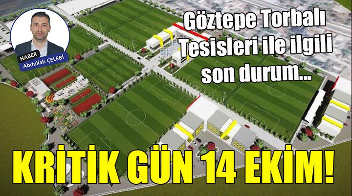 Göztepe Torbalı Tesisleri ile ilgili kritik gün 14 Ekim