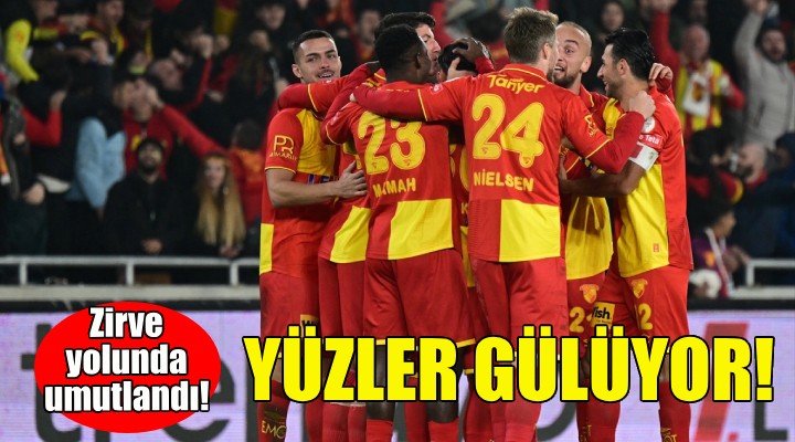 Göztepe de yüzler gülüyor!