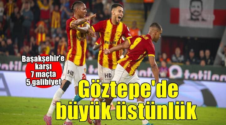 Göztepe den Başakşehir e büyük üstünlük