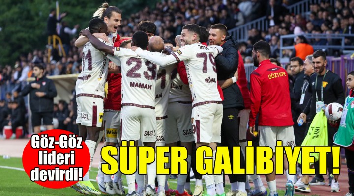 Göztepe den süper galibiyet!