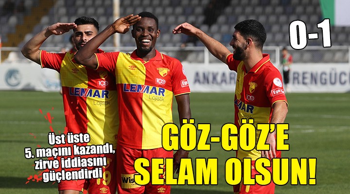 Göztepe den zirve adımı!