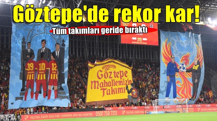 Göztepe ekonomide zirve yaptı