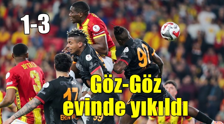 Göztepe evinde Galatasaray'a yenildi