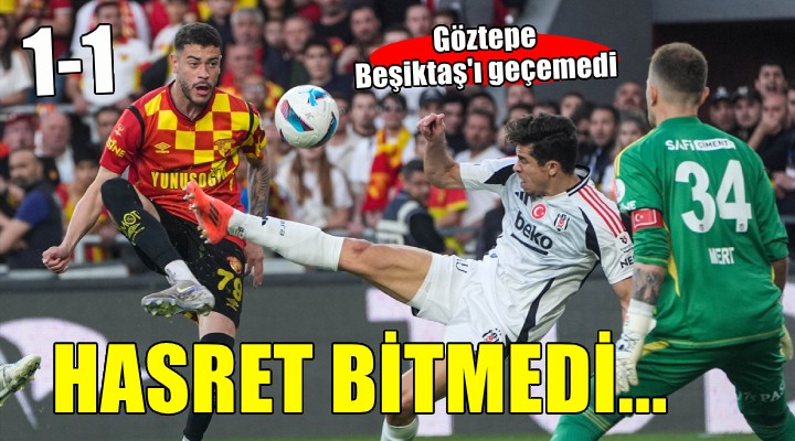 Göztepe galibiyet hasretini bitiremedi...