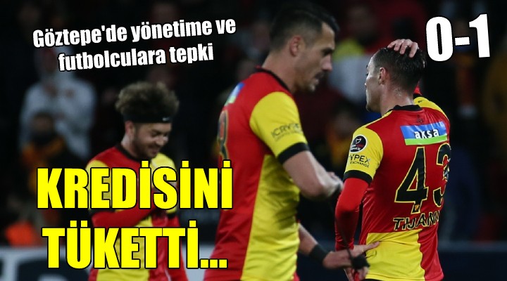 Göztepe kredisini tüketti.. YÖNETİME TEPKİ!