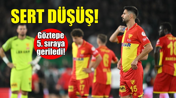 Göztepe sert düştü!