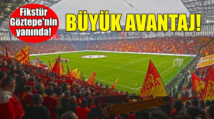 Göztepe ye büyük avantaj!