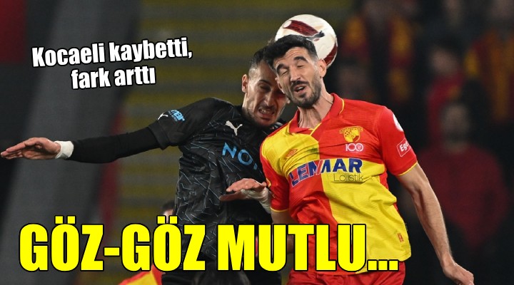 Göztepe ye rakip tesellisi...