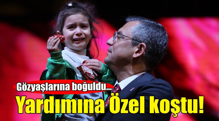 Gözyaşlarına boğuldu... Yardımına Özgür Özel koştu!