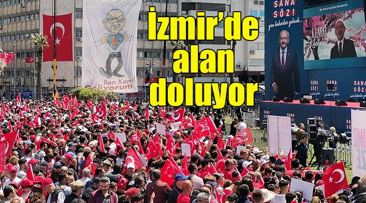 Gündoğdu Meydanı dolmaya başladı...