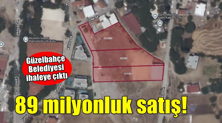 Güzelbahçe Belediyesi'nden 89 milyonluk satış!