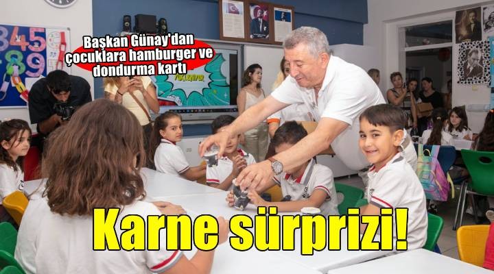 Güzelbahçe Belediyesi’nden öğrencilere tatlı sürpriz