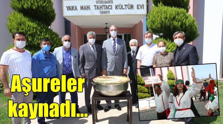 Güzelbahçe de aşure kazanı kaynadı!