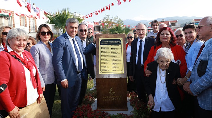 Güzelbahçe de bir ilk! Cumhuriyet Kadınları Parkı açıldı...