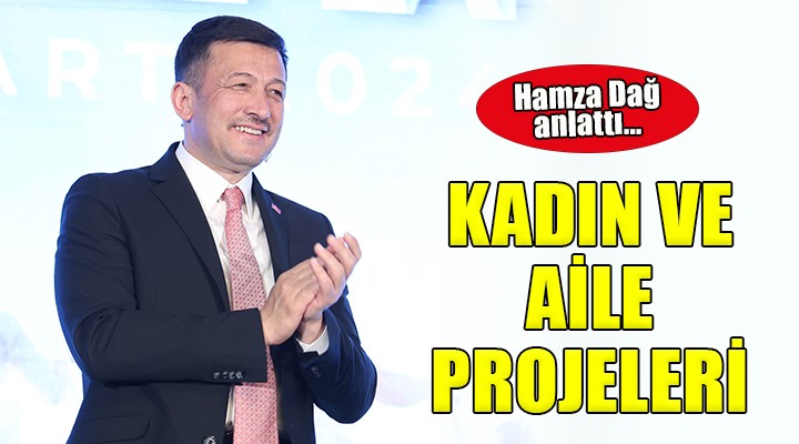 Hamza Dağ  Kadın ve Aile  projelerini tanıttı...