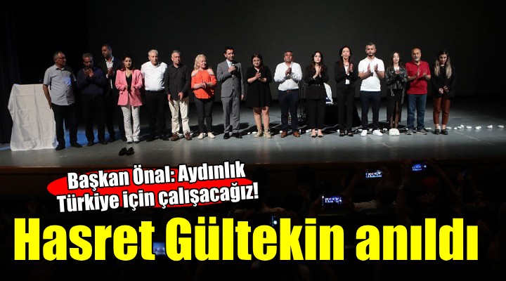 ‘Hasret Gültekin’ Bayraklı’da anıldı...