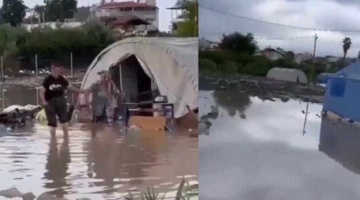 Hatay’daki depremzedeleri bu kez de sel vurdu!