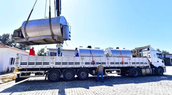 Hataylı süt üreticilerine İzmir’den tank desteği!