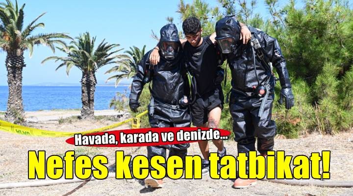 Havada, karada ve denizde nefes kesen tatbikat