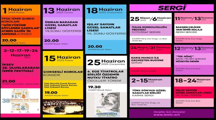 Haziran ayında sanat dolu günler