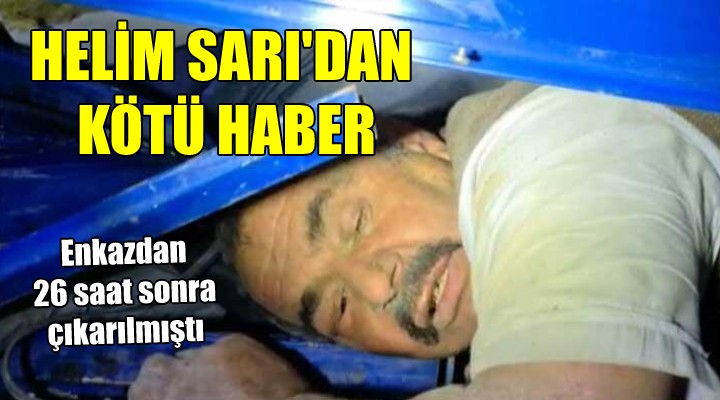 Helim Sarı dan kötü haber