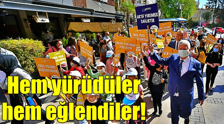 Hem yürüdüler hem eğlendiler!