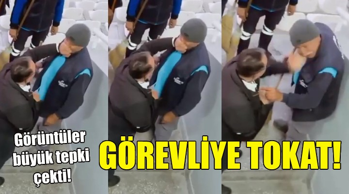 Hipodromda temizlik görevlisine tokat!