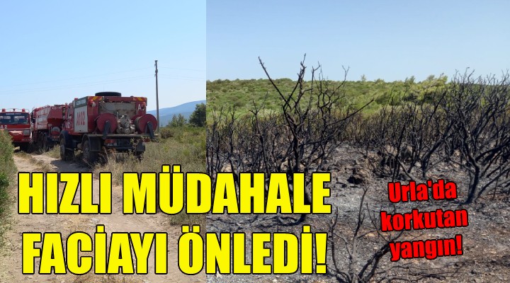 Hızlı müdahale faciayı önledi!