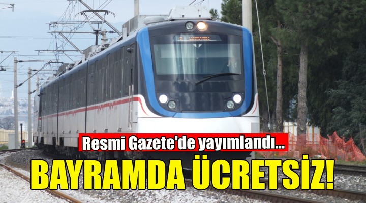 İZBAN bayram boyunca ücretsiz!