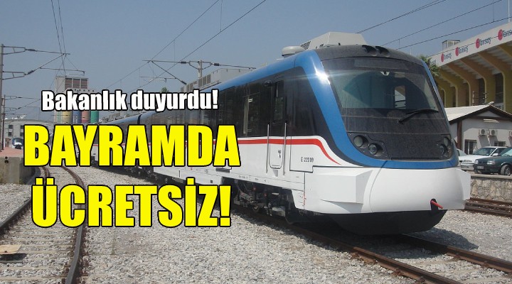 İZBAN bayramda ücretsiz!