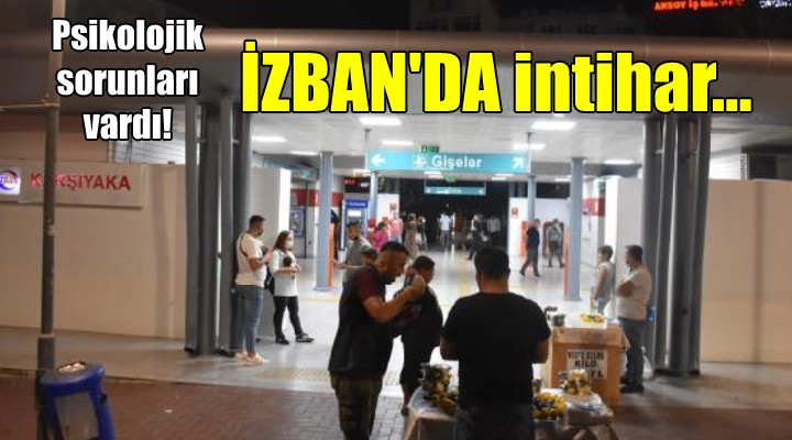 İZBAN da intihar....